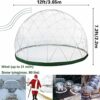 3.6m Garden Dome Bubble Tent Dome, Transparent TPU Cover （Only transparent cover without tent frame）, Waterproof Garden Dome House Suitable for P