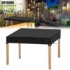 WMLBK Garden Table Cover, Patio Table Top Furniture Cover Table, Windproof Waterproof Proof Patio, 600D Oxford Fabric Rip Cover for Outdoor/Indoo