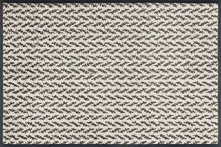 wash+dry Doormat, Polyamide Back: Nitrile Rubber, Brown, 50 x 75 cm