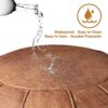 Unstuffed Round Pouffe, Supersoft Handmade Faux Decor Pouf Ottoman Cover, Storage Solution, Foot Rest, Footstool, Pouffe Seat or Balcony Office I