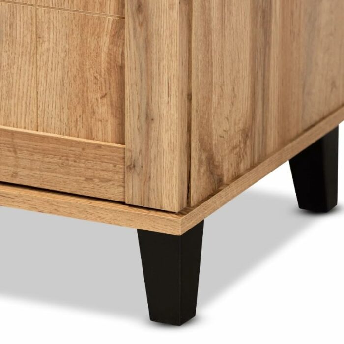 JYDQM With Cabinet Shoe Rack Home Furniture Finished Wood 2-Door Shoe Storage Cabinet Shoes Storage Rack