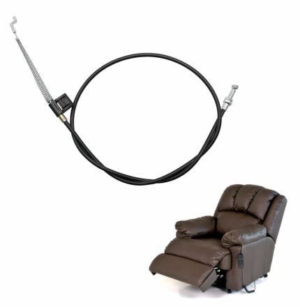 SHENLONG 1 Pcs Black Sofa Metal Recliner Cable,Metal Recliner Chair Cable Replacement Parts,Universal Recliner Cable Pull Handle Replacement Part