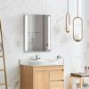 Anti-Fog Bathroom Mirror, Rectangle LED Vanity Mirror, Wall Mounted Bathroom Mirror, Lighted Vanity Mirror with Touch Switch, IP44 Waterproof, 80