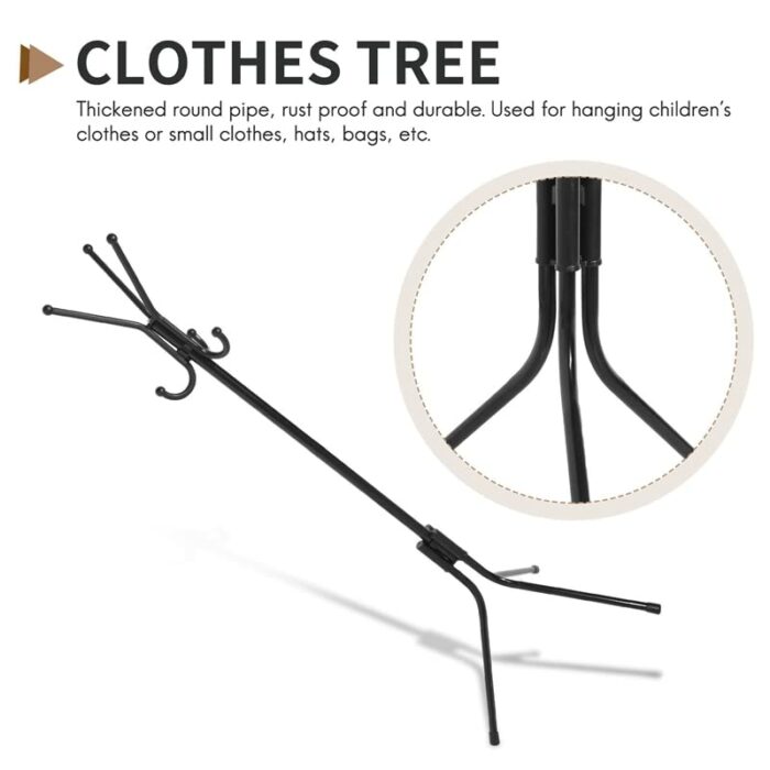 Tbkoly Children Coat Rack Clothes Tree Hat Hanger Hat Rack Coat Racks Stand for Coats