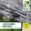 VFM - Garden Furniture Covers Waterproof, Garden Bench 2 Seater Cover, Protect your Garden Furniture from the Elements and Save your Time in the