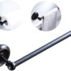 Black Short Towel Bar Brass Roll Holder Towel Rack Bronze Kitchen Wall-Mounted Hardware Pendant Towel Shelf for Bathroom Kitchen Toilet
