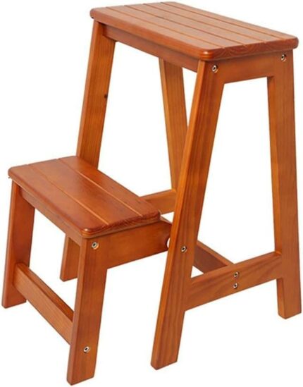 dining chair Stool made of solid wood Stool for Stool Stool 2 steps Stool Stool (Color: C)