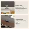 Upholstered Footstool Storage Stool Changing Shoes Stool Home Porch Wear Shoe Stool Soft Bag Cushion Living Room Bedroom Storage Bench Drawer Sto
