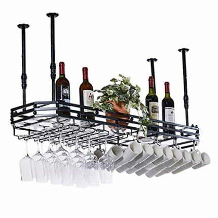 Stylish Simplicity Down Wine Rack Home Multi-Function Living Room Display Storage Wine Rack Vintage Wrought Iron Metal Wine Rack - Restaurant Kit