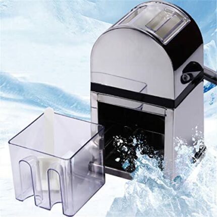 N/A Portable Hand Crank Manual Ice Crusher ShaverShredding Snow Cone Maker Tool