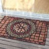 CHICHIC 60 x 90 cm Large Front Door Mat Outside Inside, Entry Way Door Mat Outdoor Heavy Duty Welcome Mat, Non Slip Rubber Back Low Profile for G
