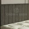 CROWNBEDSUK APOLLO CHENILLE HEADBOARD 2ft6,3ft,4ft,4ft6,5ft,6ft Aubergine, 4ft6 (Double)