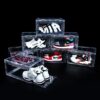 AOHMPT 12 Pack Shoe Box,Drop Front Shoe Box,Clear Plastic Stackable Sneaker Box,Shoe Containers,Acrylic Shoe Display Case,Sneaker Storage,Fits Up