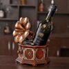 DLOETT Vintage Creative Grape Wine Rack, Decoration Restaurant Rotisserie, Nostalgic Personality Wine Bottle Rack