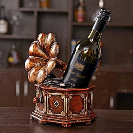 DLOETT Vintage Creative Grape Wine Rack, Decoration Restaurant Rotisserie, Nostalgic Personality Wine Bottle Rack