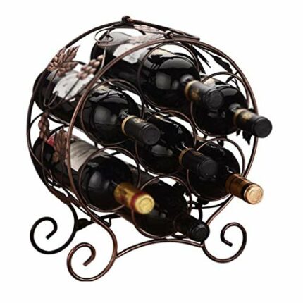DLOETT Creative Wine Racks, Multi-bottle Wine Bottle Racks, Iron Ornaments for Wine Racks