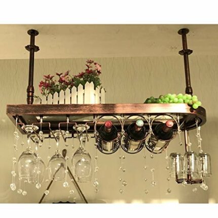 Bar Wine Rack Solid Wood Stylish Simplicity Down Wine Rack Vintage Wine Rack Creative Ornaments Display Rack Wine Racks Multi-Function Storage Wi