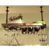 Bar Wine Rack Solid Wood Stylish Simplicity Down Wine Rack Vintage Wine Rack Creative Ornaments Display Rack Wine Racks Multi-Function Storage Wi