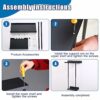 Towel Rail Wall Mounted Extendable 38-75 cm, Double Carbon Steel Towel Rail Self Adhesive No Drilling, Towel Holder Shelf for Bathroom Kitchen To