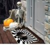 VOKFLYA Halloween 3D Illusion Clown Door Mat Halloween Rug 29 X 17 Non-Slip Scary Doormat for Front Door Indoor Outdoor Welcome Mats for Entrance