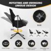 Antifir Hammock Camping Chair Swivel Rocking Camping Chair for Outside,Adjustable Back Swinging Chair Supports 160 Kg,Portable Swing Chairs for C
