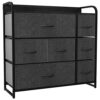 YITAHOME Chest of Drawers, Non-Woven Fabric 7-Drawer Storage Organizer Unit for Bedroom Living Room Closet, Sturdy Steel Frame, Easy Pull Fabric