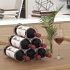 EYLINK Honeycomb Wine Rack, Metal Wine Rack, Countertop Wine Rack Freestanding, Small Wine Holder Stand, Tabletop Wine Storage Holder Rack, Count