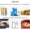 Car Fridge,Car Refrigerator Car Refrigerator/Small Freezer/Small Portable- Car Home 12V / 220V-LED Display, Low Noise, Hot And Cold Conversion, D