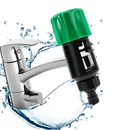 CaLeQi Tap Hose Connector for Garden Bathroom Kitchen Indoor Outdoor Hose Pipe Tap Attachment- (Hose Tap Connector)