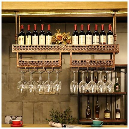 Stylish Simplicity Down Wine Glass Holder Stylish Simplicity Industrial Vintage Wrought Iron Stylish Simplicity Goblet Holder Creative Home Decor