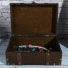 Decorative Treasure Jewelry Chest, Chest Box Case Treasure Jewelry Chest with Lock Treasure Chest, for Books Jewelry Home Treasure Box Kitchen Or