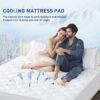 Sunflower Cooling Quilted Full Mattress Protector, Mattress Pad Full Chill Soft, Full Mattress Cover Waterproof, 18-22" Extra Deep Pocket Thin Ve