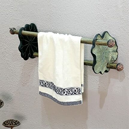 HIGOH Towel Racks,Towel Holder Towel Rail for Bathroom, Antique Bathroom Decoration Personality Retro Bathroom Bath Room Rack, Creative Art Hand