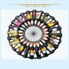 Wine rack Nordic Creative Wine Rack LED Light Round Wine Rack Wall-mounted Wine Rack Freestanding Wine Rack Shelf