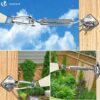 VOUNOT Sun Shade Sail Fixing Kit, 24 pcs Heavy Duty Stainless Steel Hardware Set for Triangle Square Rectangle Sail Canopy Installation