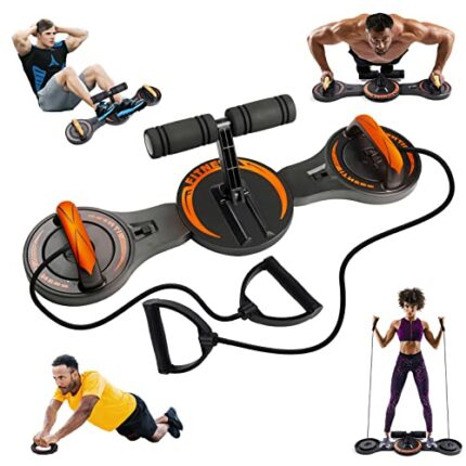GEEZO Upgraded Push Up Board， Multi-Functional 2 in 1 Push Up Bar with Resistance Bands, Portable Home Gym, Strength Training Equipment for Perfe