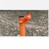 WINOMO Adjustable Beach Umbrella Ground Anchor Umbrella Spike Umbrella Stand Holder for Garden Sun Beach Fishing Pole Patio (Yellow)
