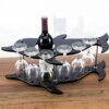 CZDYUF Wine Rack, Wooden Wine Rack Decoration Goblets Wine, Friendly and Tasteless
