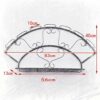 ZYZMH Red Wine Glass Rack, Upside Down Home Bar Wine Rack Hanging Wine Rack Rack, Metal