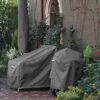 Classic Accessories Ravenna Garden Sofa Loveseat Cover, Dark Taupe/Mushroom/Espresso (147cm, Small)