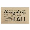 Bayson Autumn Door Mat Hello Autumn Indoor Front Doormat Non-Slip Patio Entrance Mat Durable Natural Rubber Easy Clean Patio Entrance Mat 17x30In