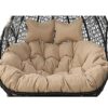 Wan-b 2 Seater Egg Chair Swing Cushion Outdoor, Hanging Hammock Chair Cushion Replacement, Washable Thick Large Wicker Swing Chair, Waterproof, G