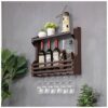 Wall-Mounted Wrought Iron Wine Glass Holder Creative Metal Display Storage Kitchen Home High Glass Holder Stylish Simplicity Tableware Bottle Hol