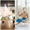 WAREMAID Heavy Duty 360° Swivel Swing Hangers, Stainless Steel Swing Hook for Ceiling Wooden Porch Swing Hanging kit Playground Gym Rope Boxing B
