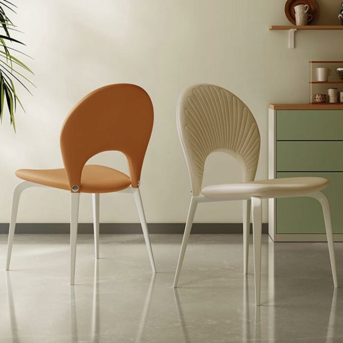 maozi Dining Chair Back Kitchen Dinning Tables Chairs Living Room Lounge Decoration Living Room Chair (Color : D, Size : Light Grey)