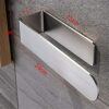 BACASIN Towel Holders For Bathrooms Self Adhesive Towel Rail SUS 304 Towel Rails wall mounted Towel Rack Towel Holder(23CM)