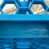 Carlisle RG36-314 OptiClean 36-Compartment Glass Rack w/ 3 Extenders, Polypropylene, 20.88" Length, 20.88" Width, 8.72" Height, Blue (Case of 2)