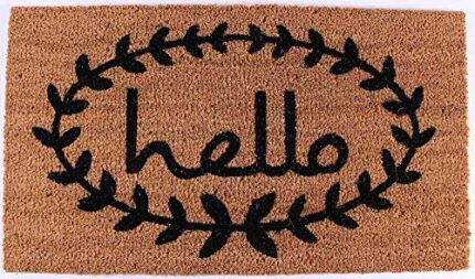 Decorative Coir Entrance Door Mat Hello 70 cm x 40 cm