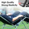 UNEEDE Recliner Replacement Elastic Cord for Zero Gravity Chair, Garden Sun Recliners, Lounge Chair and Bungee Chair, 4 Pack, Black