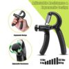 Exology Fitness 5-60 kg Grip Strengthener Exerciser – Adjustable Hand Grips Strengthener with Stainless Steel Spring for Strong Wrists, Fingers,
